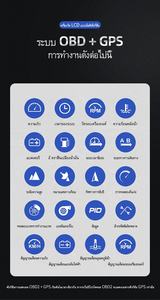 Compteur de vitesse numérique OBD2 P6 populaire pour voiture intelligente, électronique automobile multifonctionnelle HUD GPS - Product Image 5