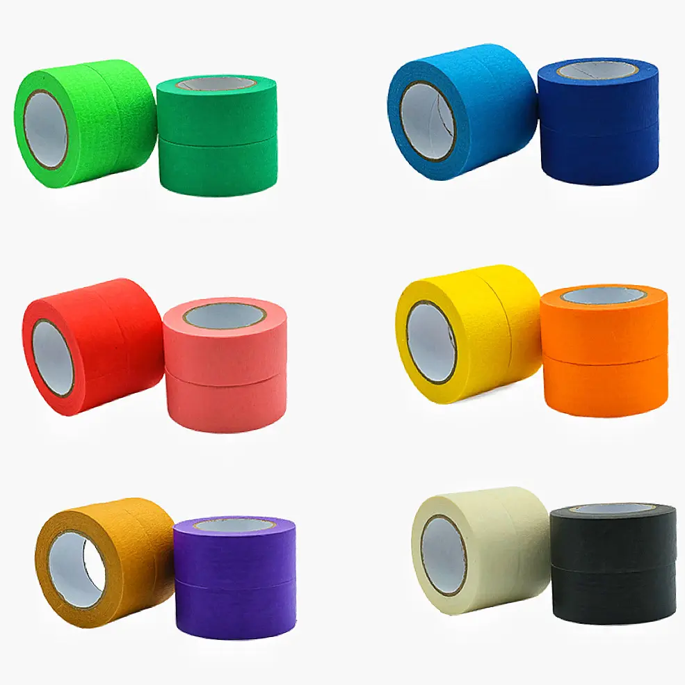 25MM*13M Custom Colored Masking Tape For Impermeable Art Painting Masking Taped Wholesale Masking Best Tape For Auto Paint