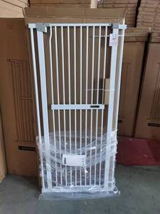 Extra alto, Auto Close Walk Thru cancello di sicurezza per cani cancello per animali domestici per porte, ringhiere, doppio bloccaggio, include estensione - Product Image 3