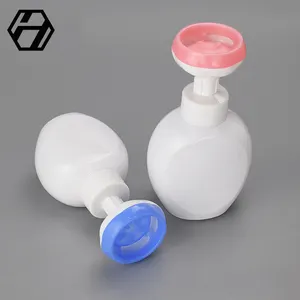 Emballage de désinfectant pour les mains cosmétique 300ml PET en forme de fleur bulle enfants savon pour les mains distributeur de lavage des mains bouteilles de pompe en mousse plastique