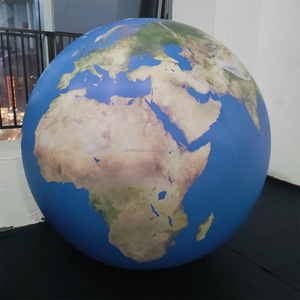 2m 3m 4m palla di terra gonfiabile su misura PVC luci LED spazio-tema festa all'aperto gonfiabile della terra pallone gonfiabile della luna pianeta gonfiabile - Product Image 1