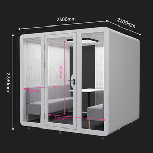 Cabina Telefónica Acústica Modular Compartida, Móvil, Silenciosa e Insonorizada, para Oficina, <span class=keywords><strong>Sala</strong></span> <span class=keywords><strong>de</strong></span> <span class=keywords><strong>Reuniones</strong></span> Multipersonal - Product Image 2