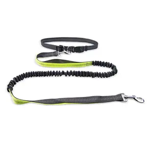 Factory Wholesale Hands Free Waistbelt Flexi Dog Leash Adjustable Dog Walking Rope Pet Leashes For Running Climbing