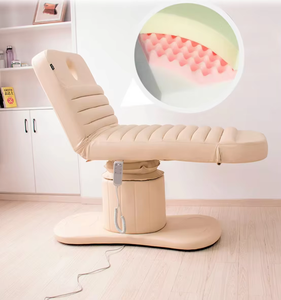 Modern Pink Beauty Bed for Spa Salon and Workshop Synthetic Leather Facial Massage Table - Product Image 4