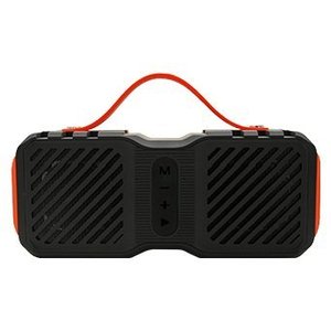 Enceintes portables Cassa Party 30W en noir profond et orange, modèle 33186 - Product Image 1