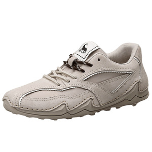 Women's 2026 Autumn Genuine Leather Breathable Lightweight Casual Sports <b>Shoes</b> with Rubber Outsole and Patchwork Design - Product Image 2