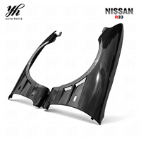 Aile avant Skyline R33 GT-R GTS Spec1 style BN-Sports +30mm, accessoire de carrosserie durable, finition ultra brillante