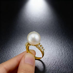 WENCHI 11770 Juego de Pulsera y Anillo de Plata S925 DIY, Cadena de Dedo Vacía con Perlas y Accesorios, Estilo Lazo de Mariposa de 7-9mm - Product Image 1