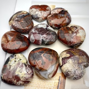 Cristales Curativos de Alta Calidad al por Mayor, Corazón de Ágata Roja Mexicana Natural para Decoración del Hogar y Energía - Product Image 4