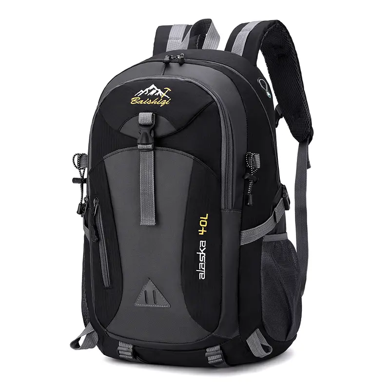 Mochila de 40l para caminhadas ao ar livre, grande capacidade, leve, bolsa de viagem, à prova d' água, ciclismo, mochilas masculinas e femininas