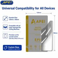 Protection d'écran en TPU hydrogel HD transparente/mate/anti-espion pour téléphone portable, film hydrogel EPU haute transparence, vente en gros d'usine