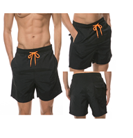 Short de bain sport décontracté pour homme avec logo personnalisé, en toile et maille, écologique, taille élastique, anti-plis, imperméable et séchage rapide