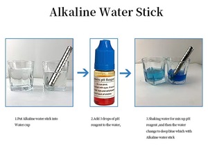 Bâton filtrant à eau portable en acier inoxydable 304 avec pierres minérales alcalines riches en hydrogène - Product Image 5