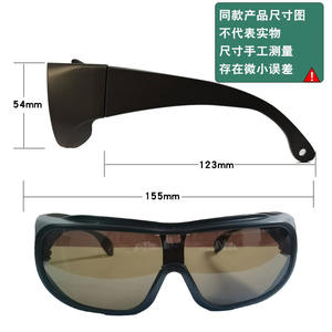 Lunettes de protection LED Sunset à spectre complet, monture noire, lentille de 2 mm pour la protection contre les rayonnements lumineux, fabriquées à Shenzhen - Product Image 2