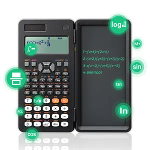 Newyes placa de escrita de calculadora, almofada de calculadora científica de lcd com 16 dígitos