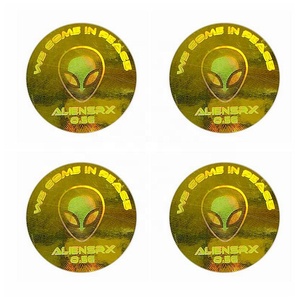 Bạc hình nổi ba chiều tại quảng trường hình dạng lật flip-flop 3d ba chiều sticker với logo tùy chỉnh - Product Image 2