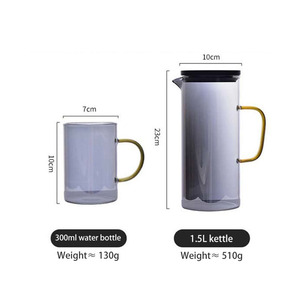 Bán Hot công suất lớn nước Decanter lọc trà bình Tumbler Glass cho uống than bùn - Product Image 4
