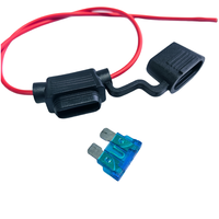 Porte-fusible en ligne 16AWG, prise de fusible à lame automobile avec mini-fusible standard pour faisceau de câblage de voiture, étanche