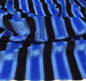 Premium 220g tela de terciopelo coreano a rayas 95% poliéster 5% Spandex tela de terciopelo elástico de punto para ropa y ropa de casa - Product Image 4