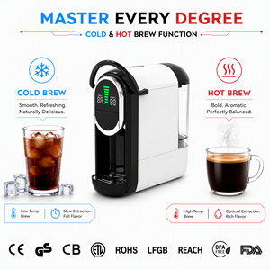 Machine à café intelligente numérique multi-compatible pour Nespresso, <span class=keywords><strong>Dolce</strong></span> <span class=keywords><strong>Gusto</strong></span>, K Cup, café moulu, machine à expresso domestique - Product Image 4