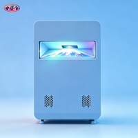 Système de projection double 2-en-1 Plug-and-Play portable interactif pour sol et mur, projecteur mobile pour parcs à thème