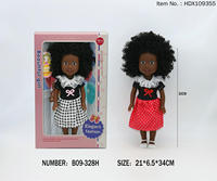 Mini poupée de mode de 12 pouces avec plusieurs robes de princesse peau noire 3D yeux pleine poupée en vinyle pour fille jouet