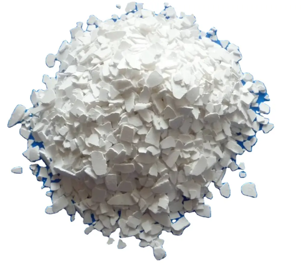 Les granules blancs anhydres du chlorure de calcium Cacl2 de chlorure de calcium de catégorie industrielle prend le chlorure de calcium 94%-97%