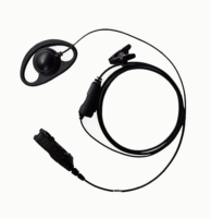 Écouteur filaire en forme de D pour talkie-walkie avec PTT pour la sécurité publique
