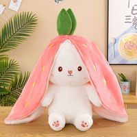 Vente en gros d'usine, jouet en peluche personnalisé, lapin en peluche mignon à longues oreilles, lapin en peluche en paille, jouet en peluche pour filles, cadeaux