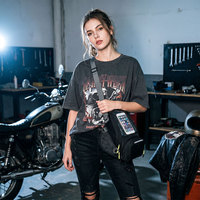 Bolsa para Tanque de Motocicleta con Soporte para Teléfono con Pantalla Táctil, Bolsa de Almacenamiento Impermeable para Moto con Cubierta Completa para Lluvia, para Navegación Durante la Conducción