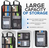 Échantillon gratuit Logo personnalisé Percussion Drumstick Mallet Bag Case Portable Wood Drum Stick Holder Bags