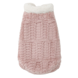 Soft Faux Rabbit Fur Dog Coat Pink Winter Autumn Small Dog <b>Pet</b> Wear Bichon Frise Teddy Cute Vest Comfortable Outerwear - Product Image 5