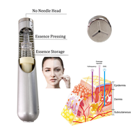 Appareil de mésothérapie sans aiguille, électroporation à microcourant, machine d'infusion pour la peau et le cuir chevelu, soin anti-âge et anti-chute de cheveux