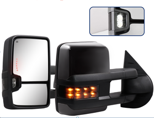 Rétroviseur de remorquage rabattable électrique 4x4 tout-terrain pour CHEVROLET SILVERADO 2014-2017 SUBURBAN AVALANCHE et GMC SIERRA série <span class=keywords><strong>Denali</strong></span> - Product Image 3