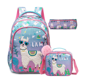 Vente en gros Sac <span class=keywords><strong>à</strong></span> dos d'école dessin animé Sac <span class=keywords><strong>à</strong></span> dos pour enfants agneau <span class=keywords><strong>licorne</strong></span> Sac d'école 3 en 1 pour enfants avec sac <span class=keywords><strong>à</strong></span> lunch pour filles - Product Image 1