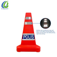 Cônes de sécurité réfléchissants personnalisés fabriqués en usine avec matériau LLDPE de haute qualité LB-TPC02 Moulage par rotation