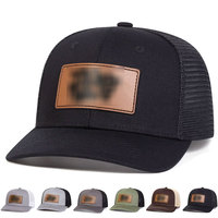 Topi bisbol pemuda musim panas memancing luar ruangan topi Trucker richardson 112 topi Trucker kualitas tinggi topi bisbol Label PU kustom logo