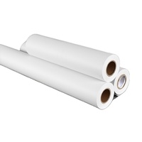 Rollo de papel de dibujo arquitectónico de 80GSM, 620mmX 50 yardas, papel de plotter duradero y seguro para papel de impresión de valores y cartones