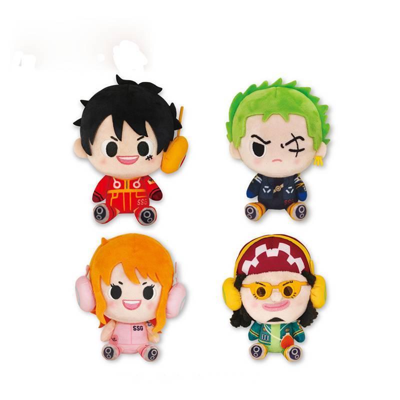 Original One Pieces Blind Box Plush Gear 5 Luffy Sanji Brook