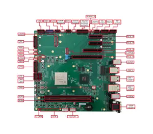 מעבד לונגסון 3A5000 חדש משולב HDMI Ethernet SATA תעשייתי לוח אם MicroATX הכולל זיכרון DDR4 64GB גבוה