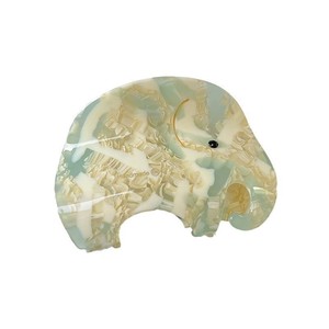 Pince à cheveux personnalisée Qian Jin en forme d'éléphant mignon pour jeunes filles, nouvelle arrivée, accessoire en acétate pour coiffures quotidiennes - Product Image 5