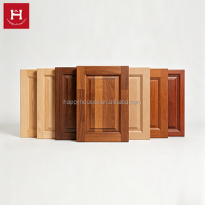 Happy Houses Premium Solid Wood Kitchen Cabinet <strong>Doors</strong> Customized Walnut Oak Cherry Wood Raised Panel and Shaker Style Panels - Product Image 3