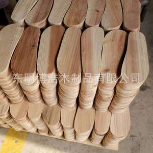 Plantillas de masaje de madera maciza Hirohiro, tamaño personalizable, hechas a mano con madera de cedro para sandalias y pantuflas - Product Image 4