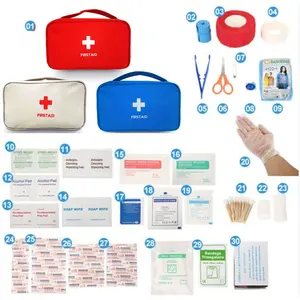 Wedacraftz आपातकालीन आघात अस्तित्व के उपकरण किट के लिए 180 टुकड़े आउटडोर प्राथमिक चिकित्सा किट यात्रा कस्टम लोगो