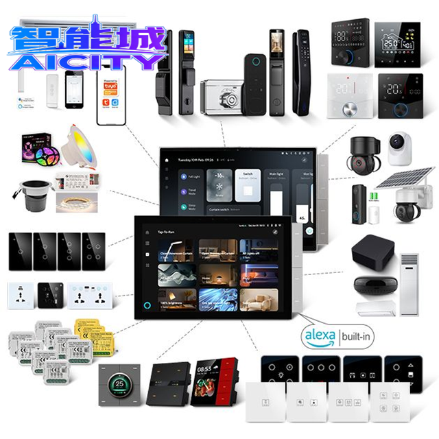 SQ Tuya Multi-function Smart Home Control Touch Screen IPS Display In-wall Central Control Switch Panel Zigbee Hub Android