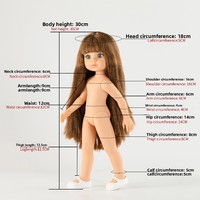 Vente en gros Nouvelle poupée américaine en vinyle de 12 pouces Jouet pour enfants Robe de poupée Vente en gros MD003 7-14 ans Emballage cadeau