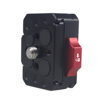 Nouvelle mise à niveau SLR v-lock montage à dégagement rapide caméra montage adaptateur plaque de Base carte pour DSLR caméra stabilisateur trépied moniteur lumière