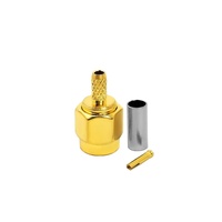Conector Coaxial RF de Polos Invertidos RP SMA Macho para Cable RG174 RG316 LMR100, Suministro de Fábrica, En Stock