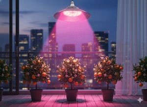 Светодиодная лампа для растений JCL UFO с алюминиевым корпусом, цоколь E27, спектр Sunlike, эффективное рассеивание тепла - Product Image 4