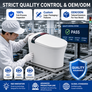 P Trap Smart Toilet Japanese Toilet Automatic Smart Smart Commode Toilet Smart Toilets for Bathroom with Built-in Bidet - Product Image 4